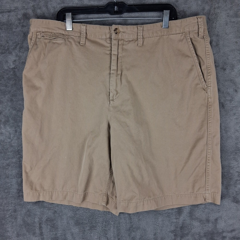 Polo Ralph Lauren Relaxed Fit Chino Shorts Mens 40 Khaki Tan Cotton Twill Logo